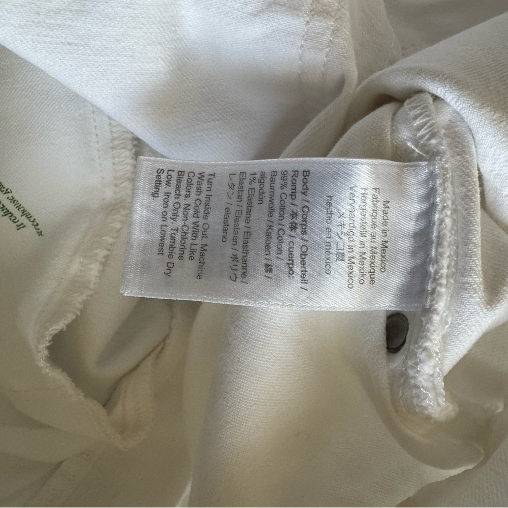 J. Crew Slim Wide Leg Jean in White Ankle length - Picture 12 of 13